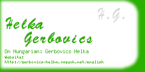 helka gerbovics business card